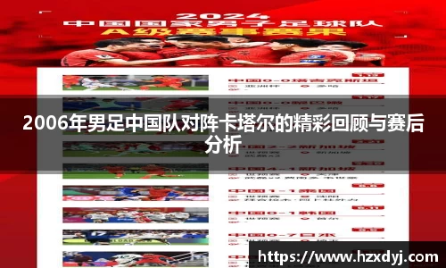2006年男足中国队对阵卡塔尔的精彩回顾与赛后分析